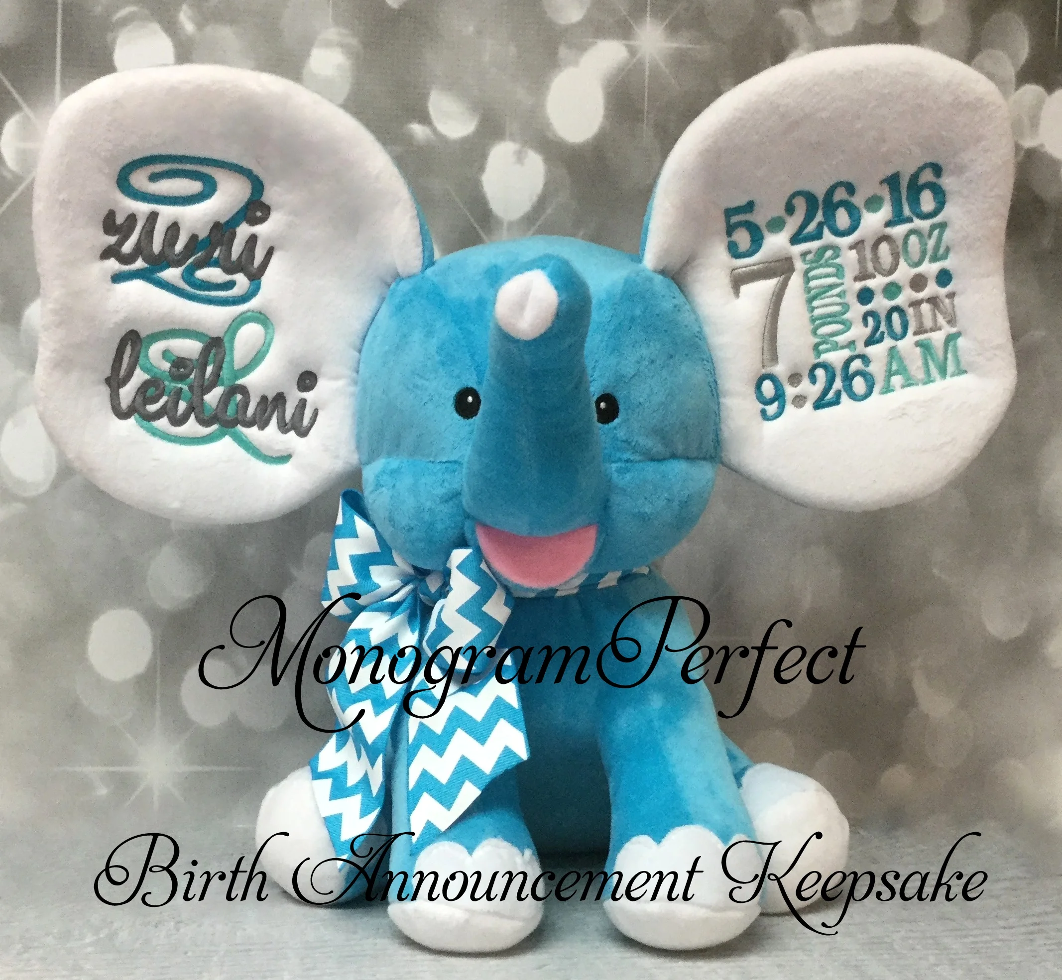 zuri leilani teal blue elephant.JPG