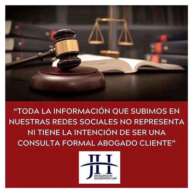 En 𝐉𝐎𝐇𝐀𝐍𝐍𝐀 𝐇𝐄𝐑𝐑𝐄𝐑𝐎 &amp; 𝐀𝐒𝐎𝐂𝐈𝐀𝐃𝐎𝐒 nos esmeramos por brindarte un excelente servicio como abogados de inmigraci&oacute;n por lo que te sugerimos respetuosamente que hagas tu consulta personalmente.

Para agendar tu cita ll&aacu