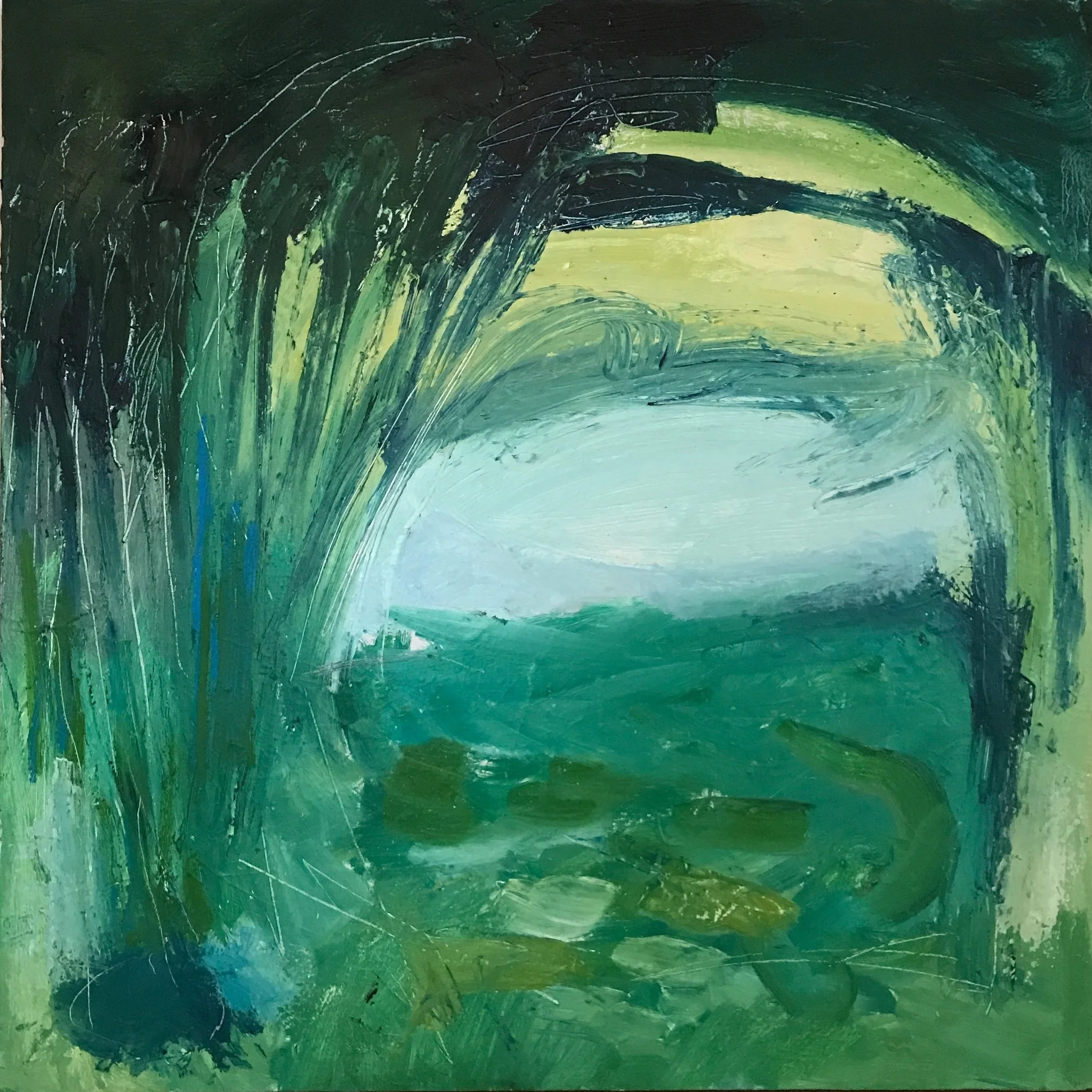 Pondificate, 76 cm x 76 cm, oil on canvas