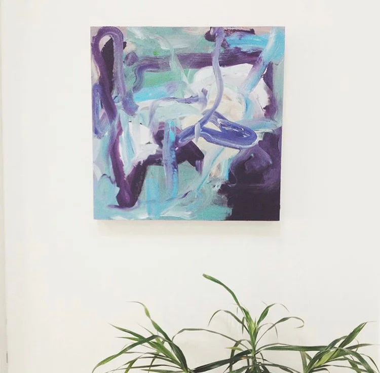 Where we once went, 40 cm x 40 cm, oil on panel