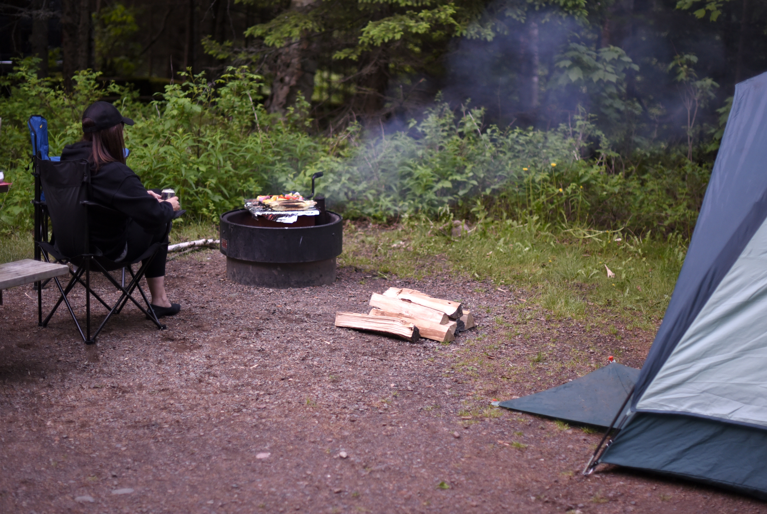  Our first night in Judge C.R. Magney State Park.&nbsp; 