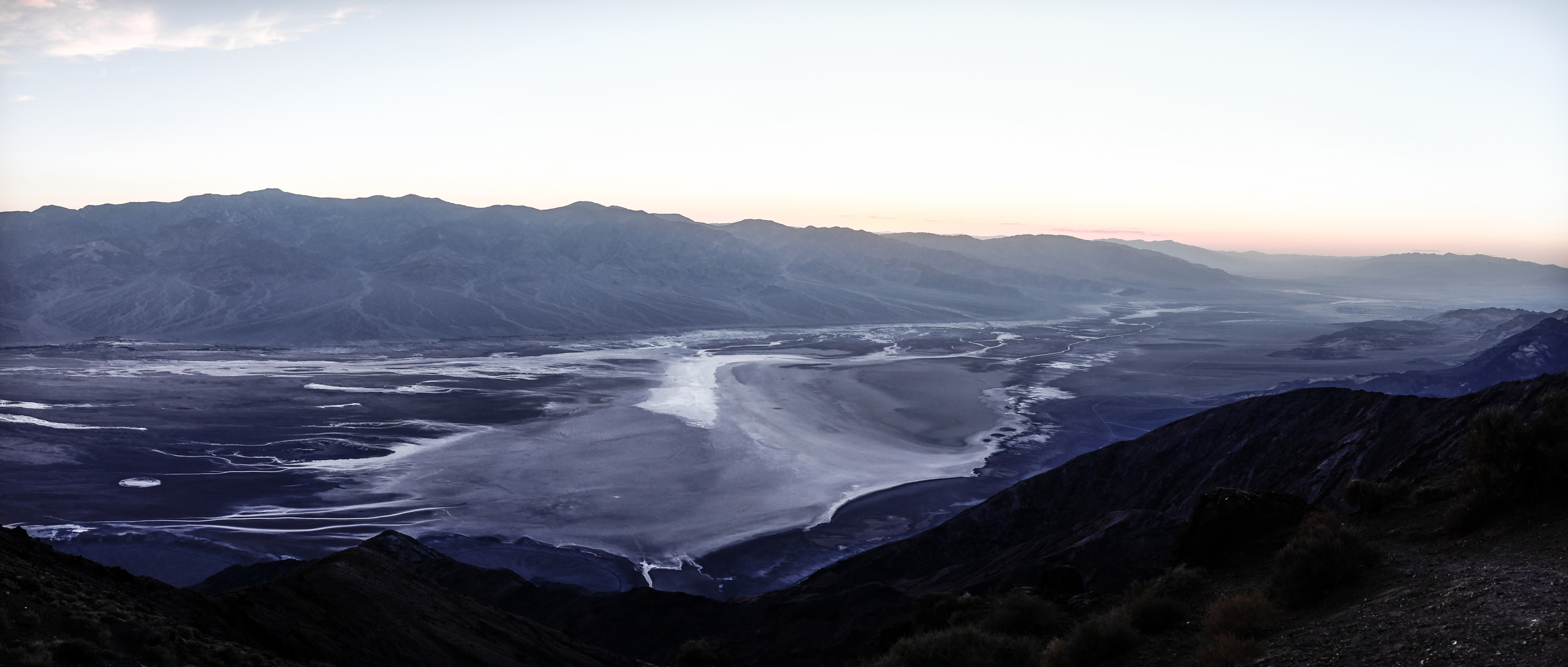 Sunset over the Panamint Range in Death Valley National Park.