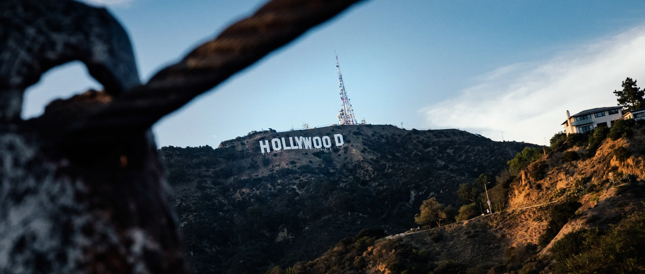 The Hollywood Sign in the Hollywood Hills