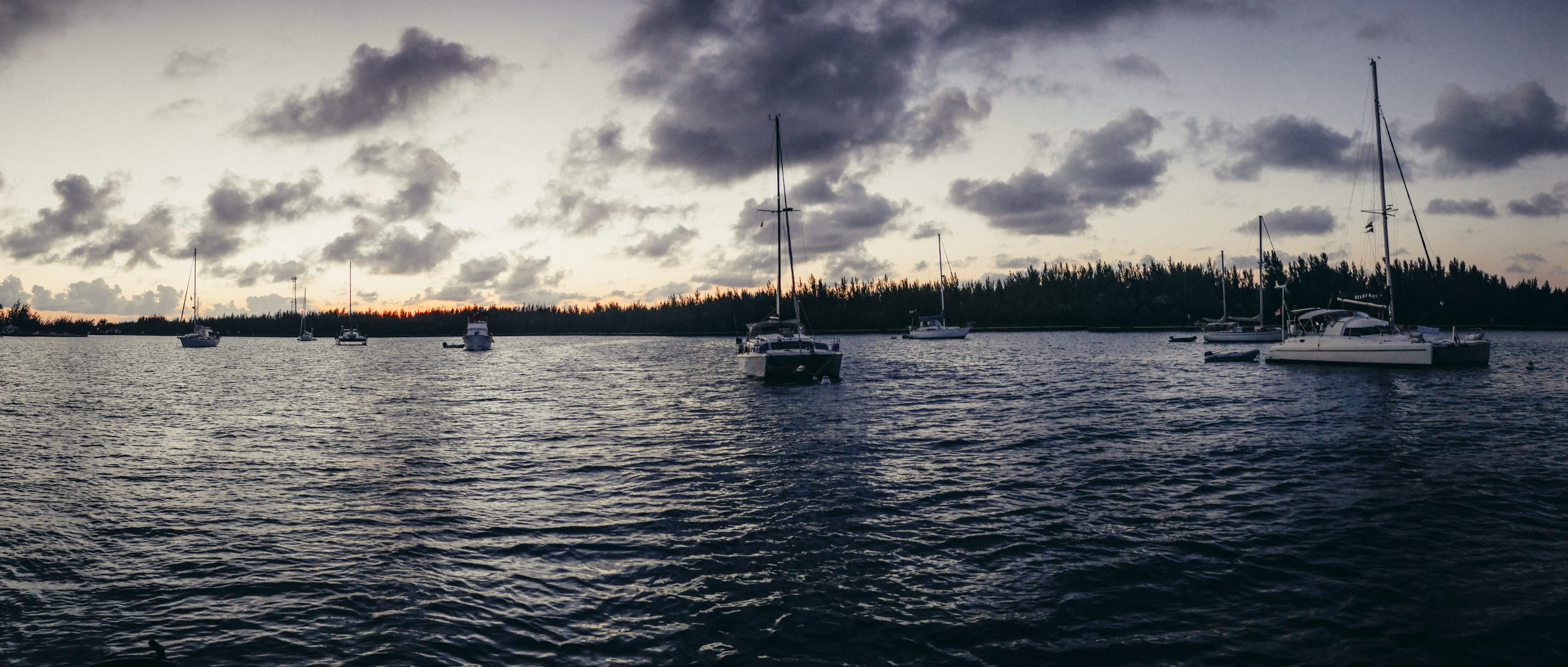 Brigantine Bay at Treasure Cay on the Great Abaco Island in the Bahamas