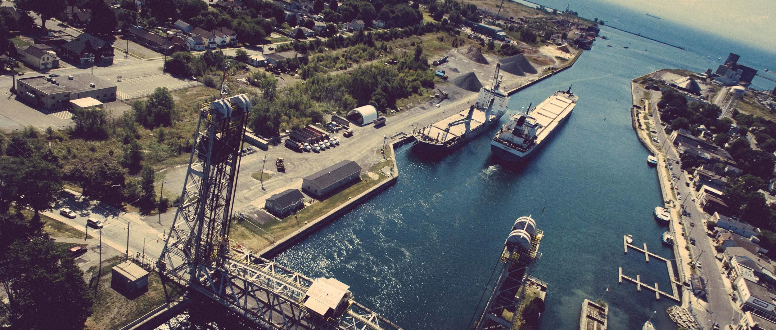 Passing through the locks