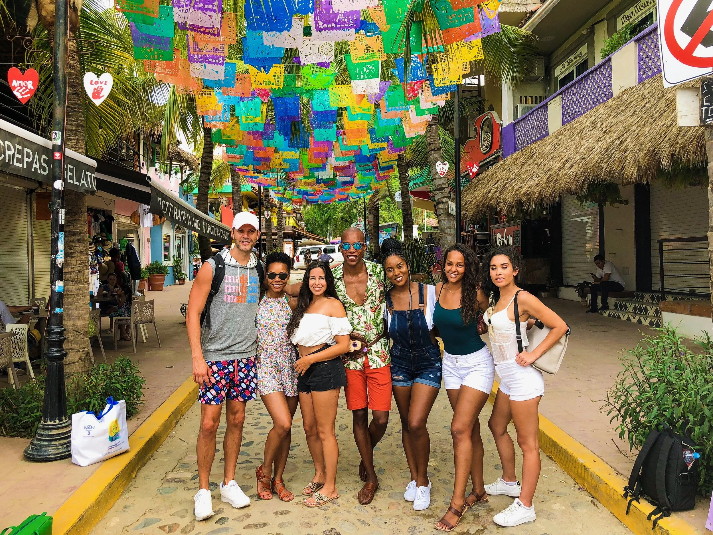 Our 8th member Nick decided to stay at the villa and jump off cliffs this day, but this picture is FLAWLESS so I had to use it! Sorry, Nick. ;-) #PVOcho 