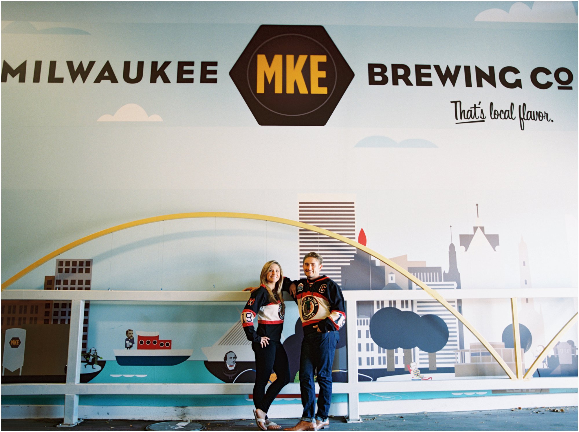 Milwaukee Beach Brewery Engagement Photos