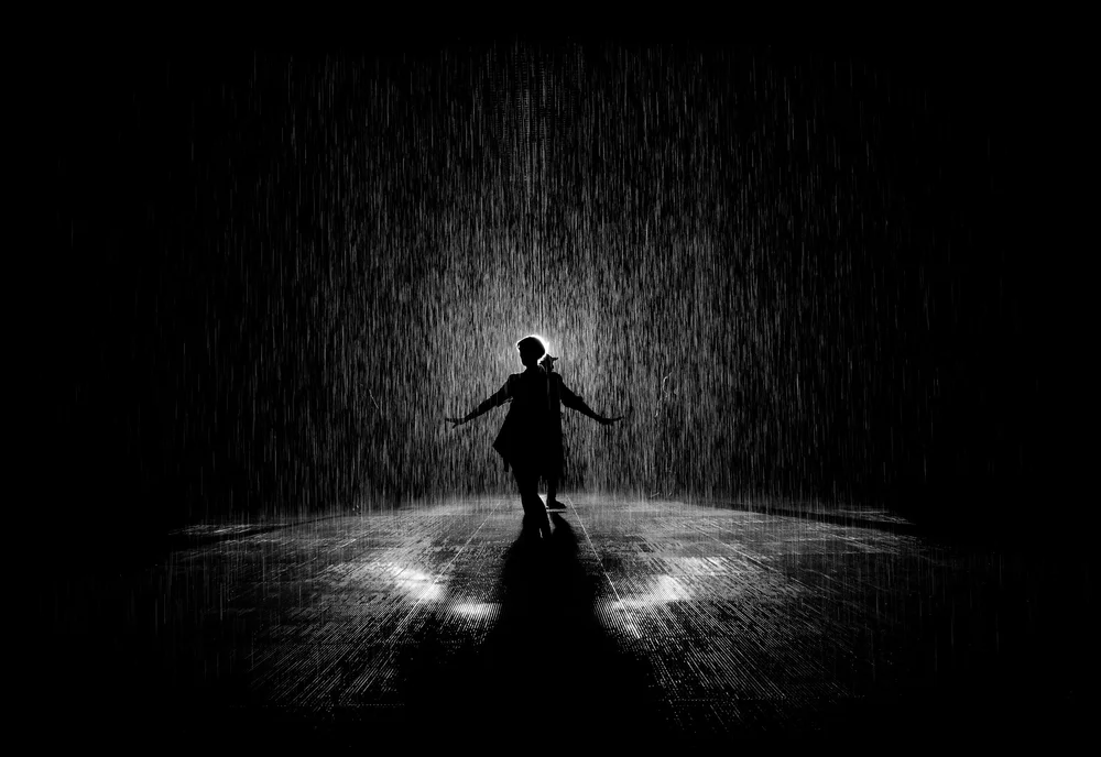 Rain Black And White
