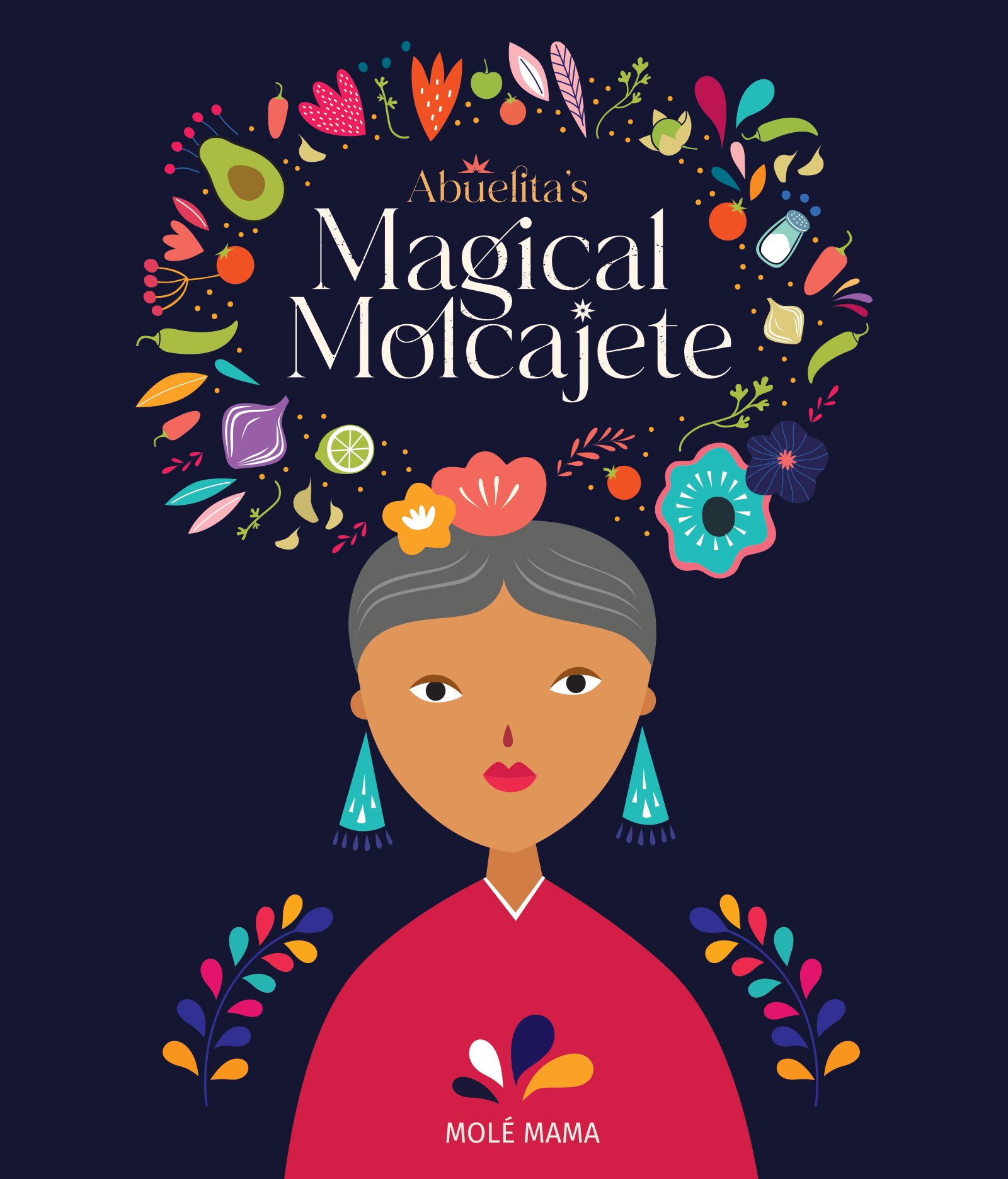 Abuelita's Magical Molcajete Book Cover with animation of Abuelita