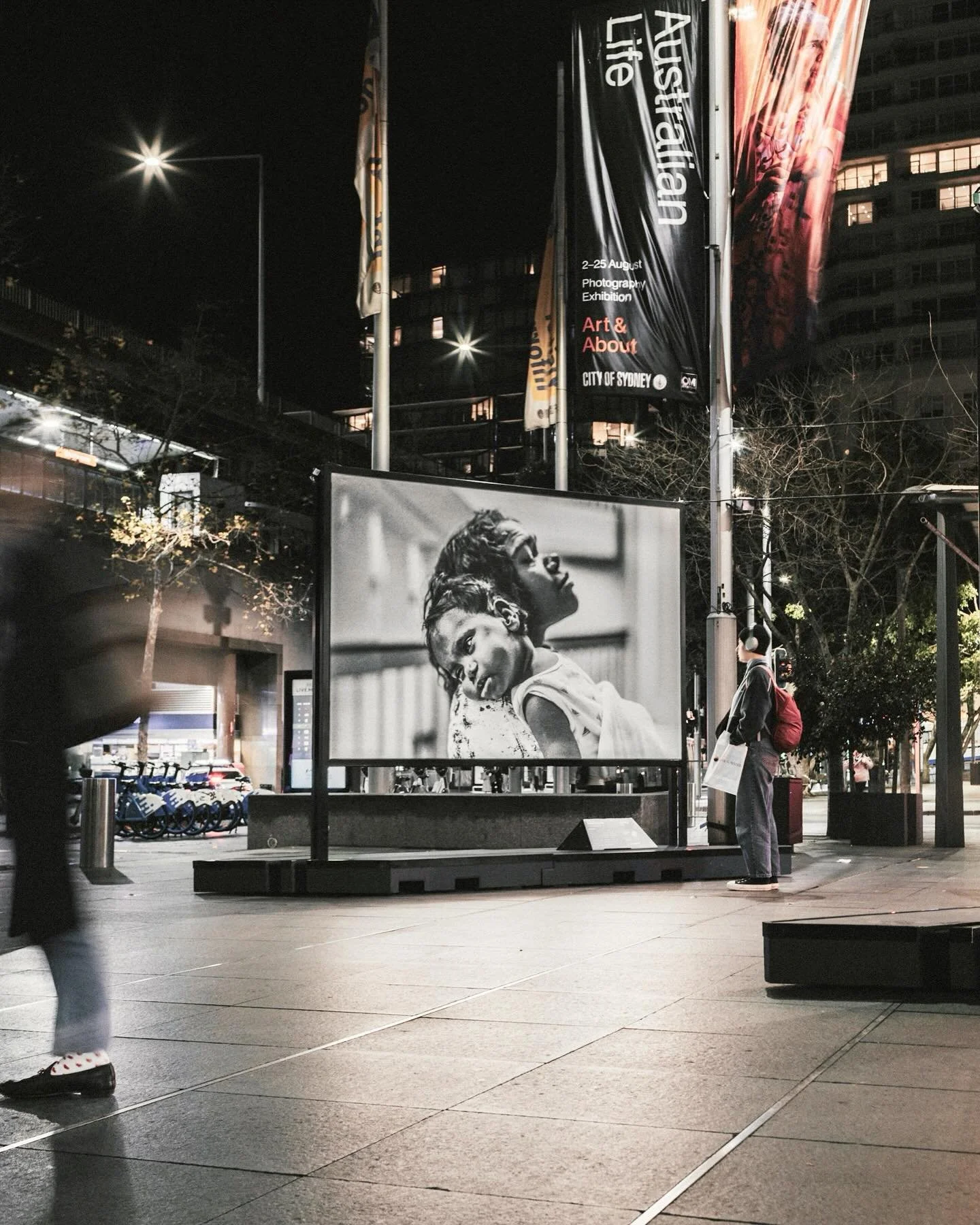 FRANCIS UP IN LIGHTS 🤩 I&rsquo;m just so happy to tell her story. Watching passersby take a moment to stop, read her story and look at the image made my heart very full. And as a photographer it&rsquo;s such a thrill to see my work large format in a