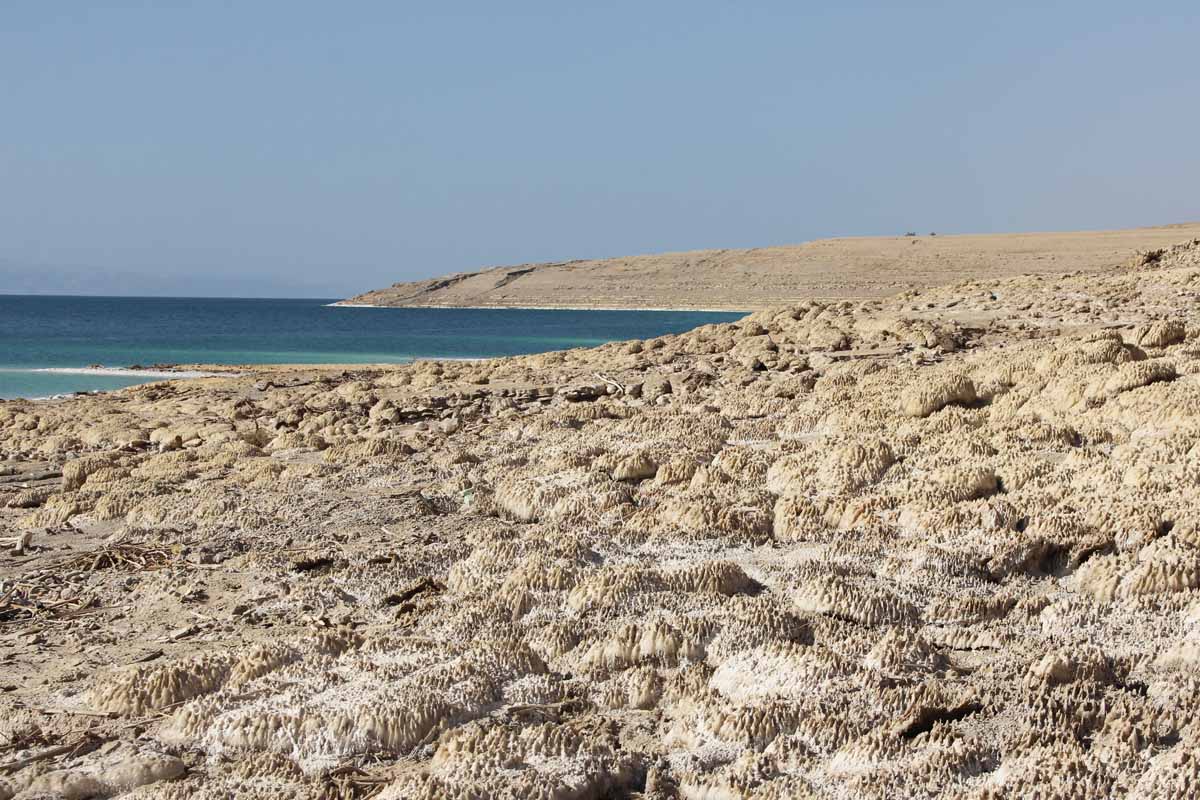 Mar Morto, spiaggia di sale