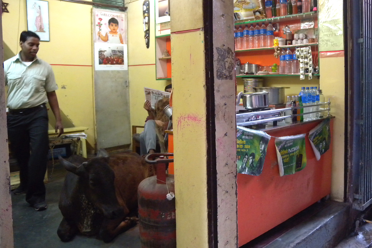 Nel bar a Varanasi. India.