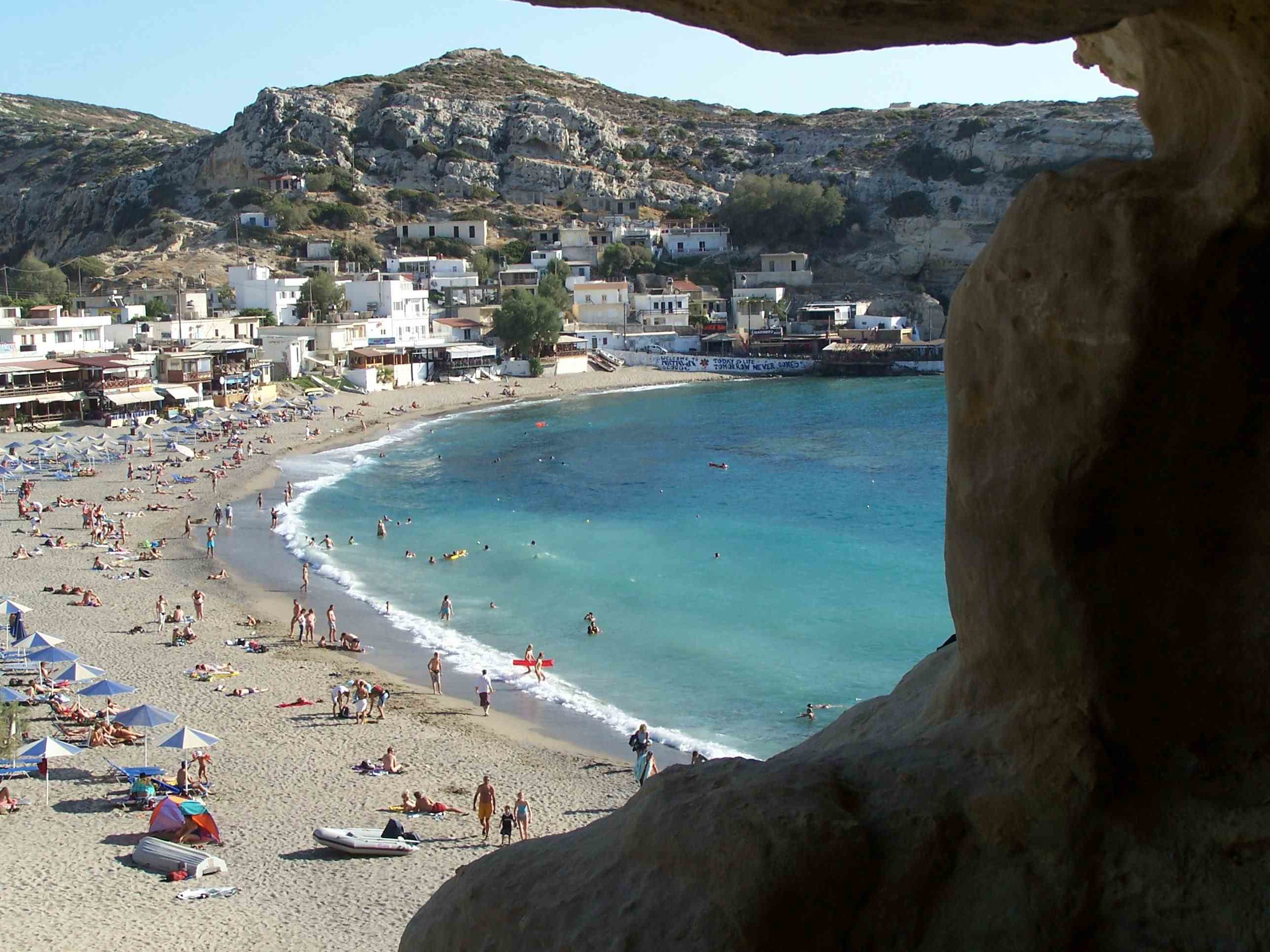 Creta, la spiaggia degli hippy