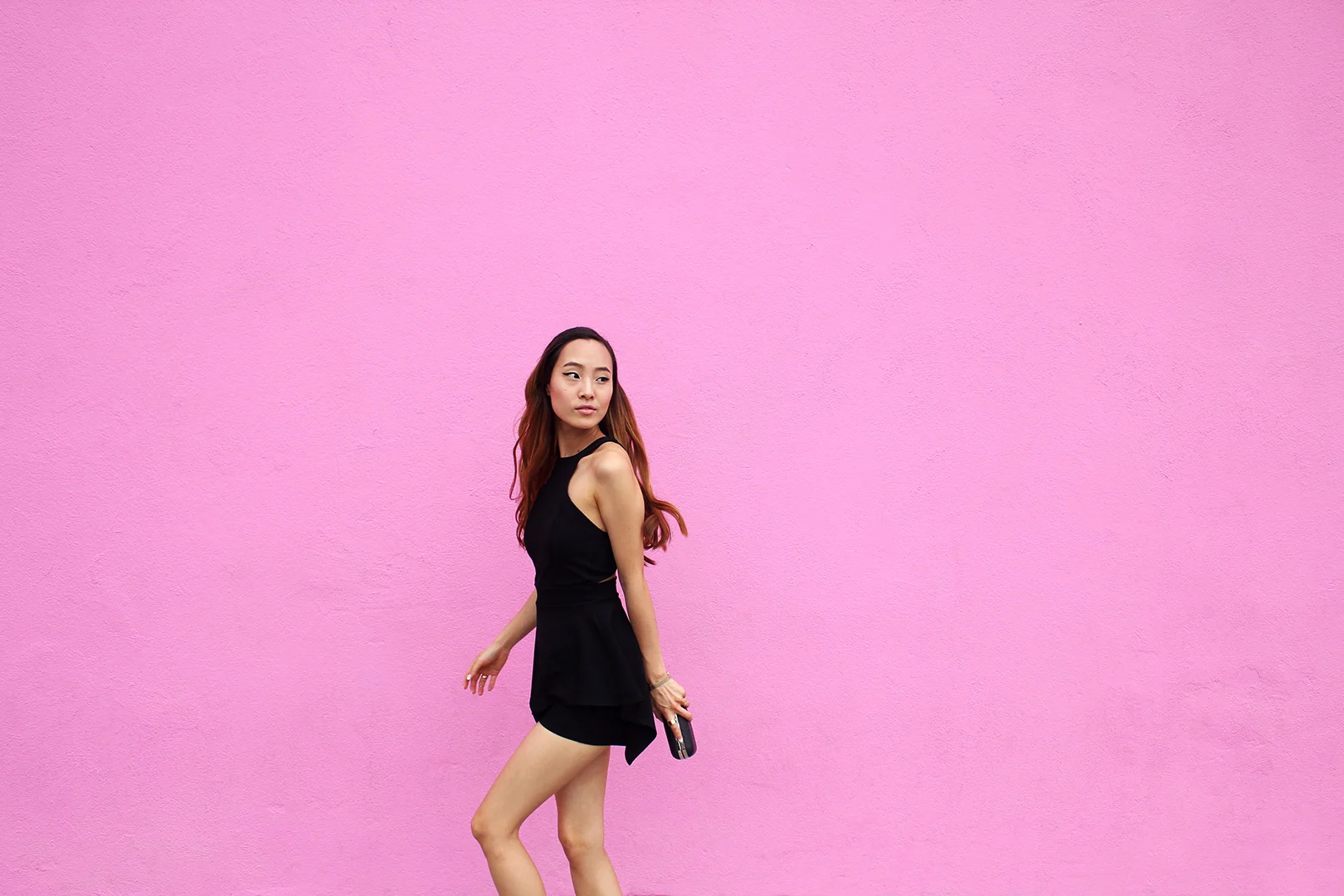 At the pink Paul Smith Store on Melrose.