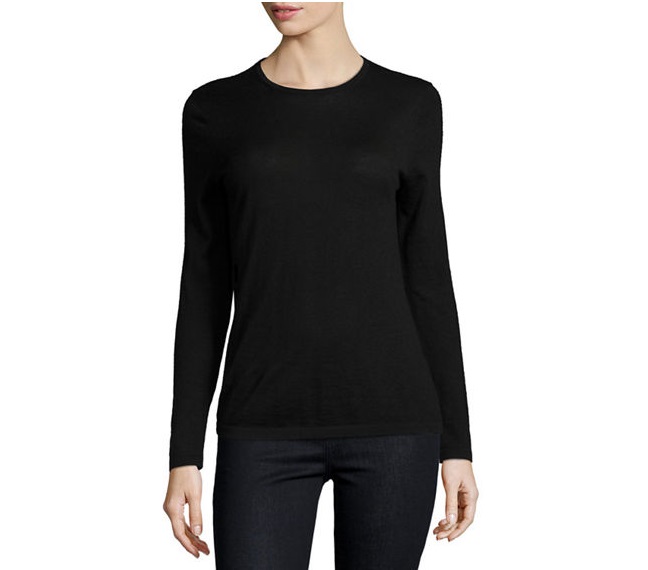 Neiman Marcus Cashmere Collection Modern Superfine Cashmere Crewneck Sweater