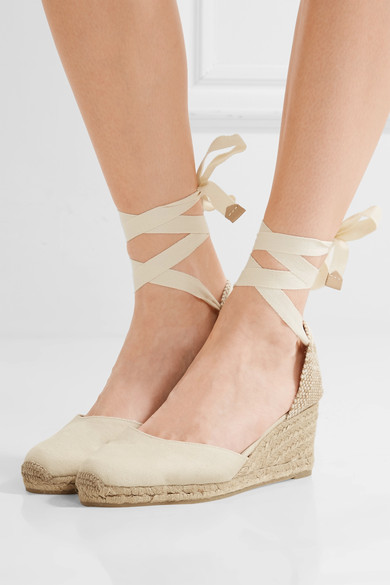 CASTAÑER Carina canvas wedge espadrilles