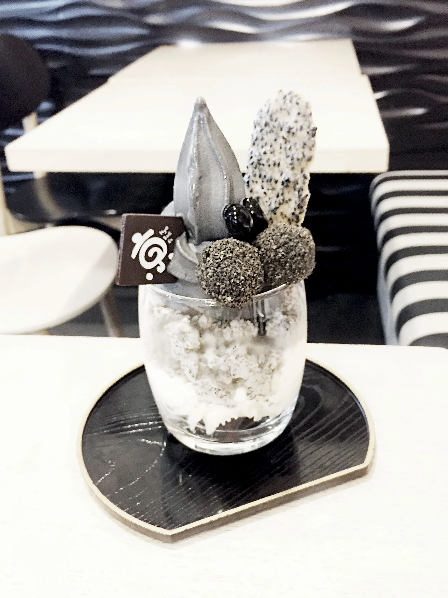THE CUTEST DESSERTS: Thailand is home to the cutest dessert cafes. If you love cute coffee and dessert culture, Thailand is the place to go! This is the black sesame ice cream from Kyo Roll En!