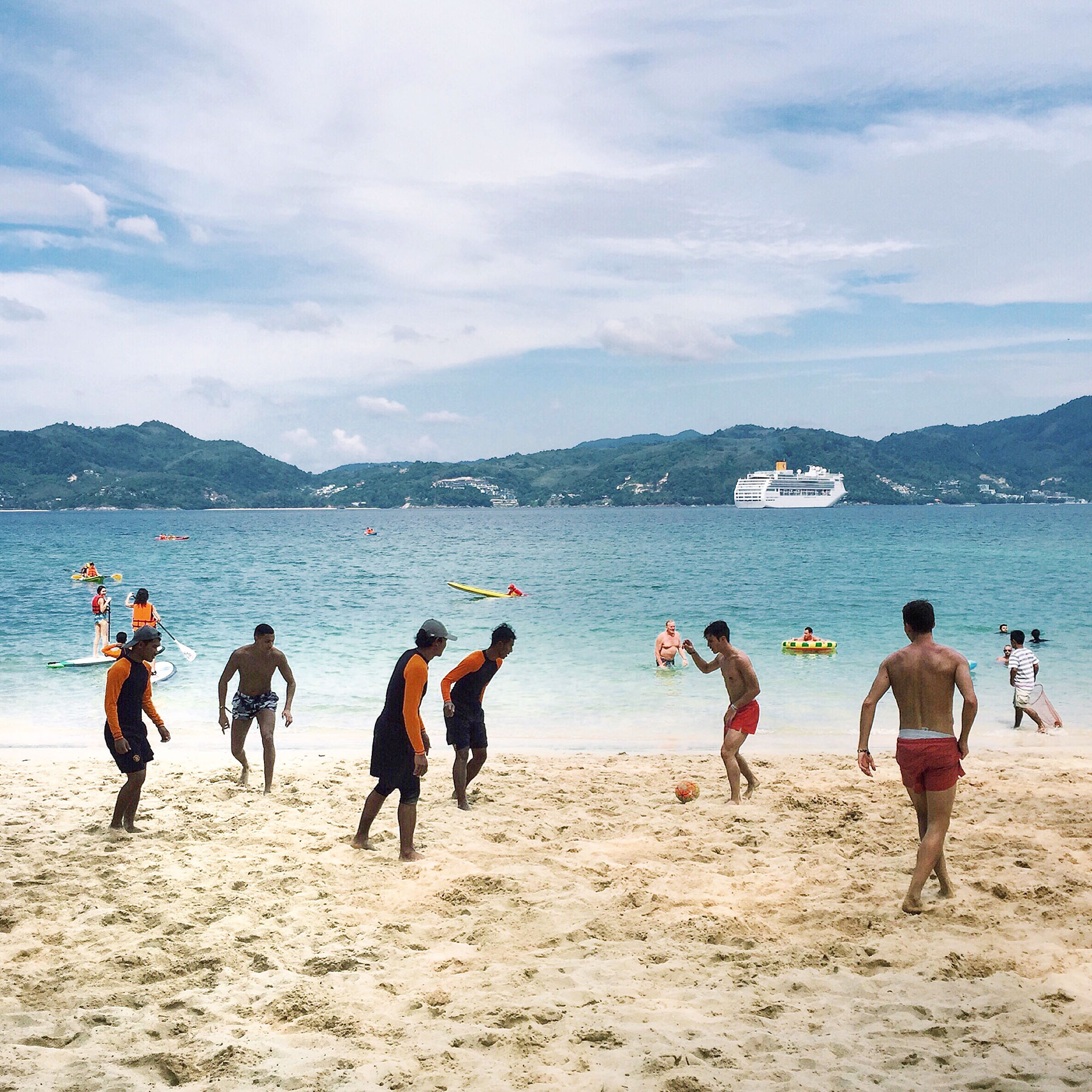  Soccer on Paradise Beach in Phuket 