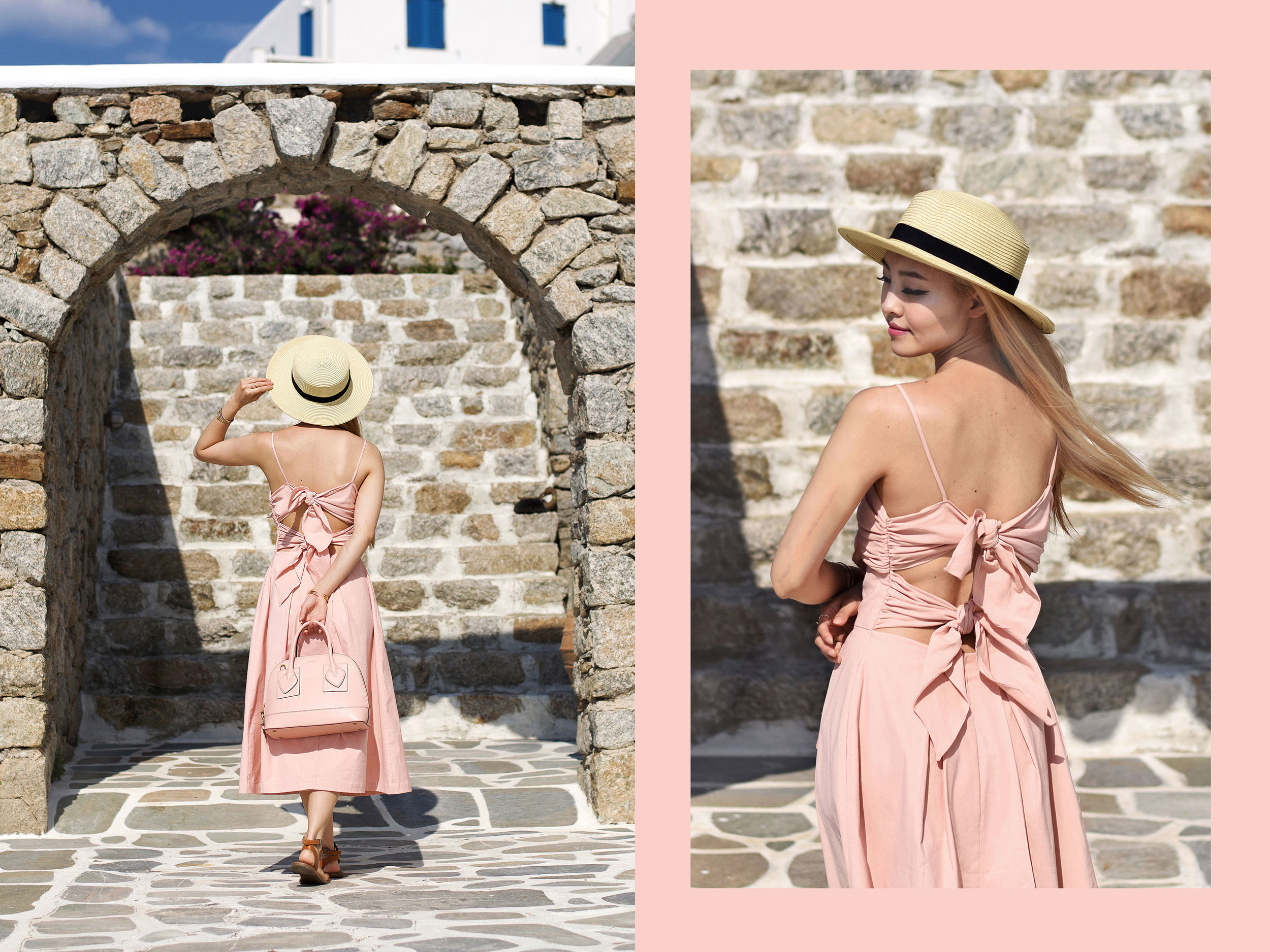  My Mykonos&nbsp; #lookbook &nbsp;is all about vacation vibes under the warm sunlight. When I think summer outfits, I imagine the cool touch of linen dresses, and straw hats for shade. Check it out now&nbsp; #ontheblog &nbsp;! |&nbsp; #travelMykonos 