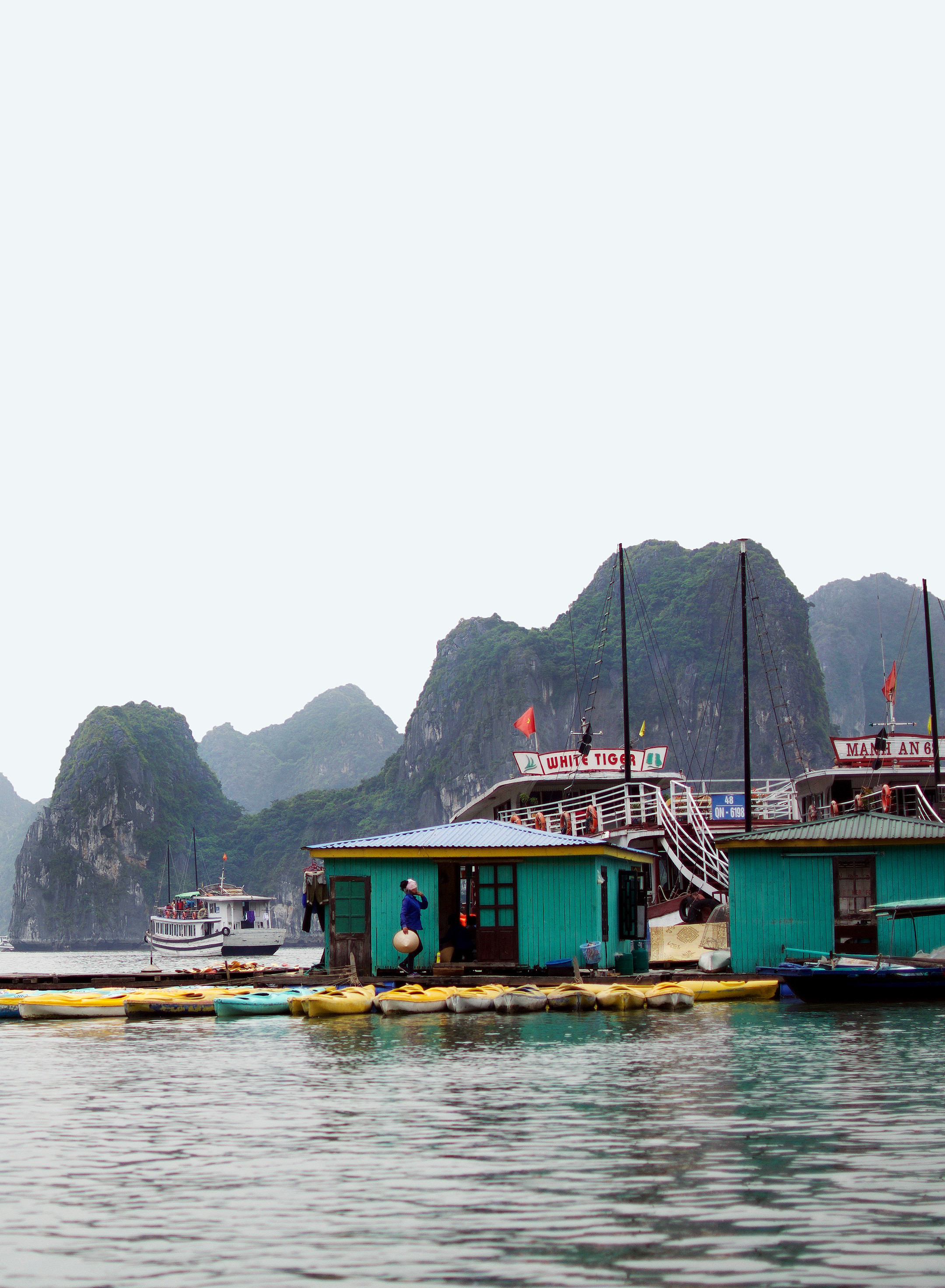 THE DOCK WHERE WE GOT ONTO THE BAMBOO BOATS