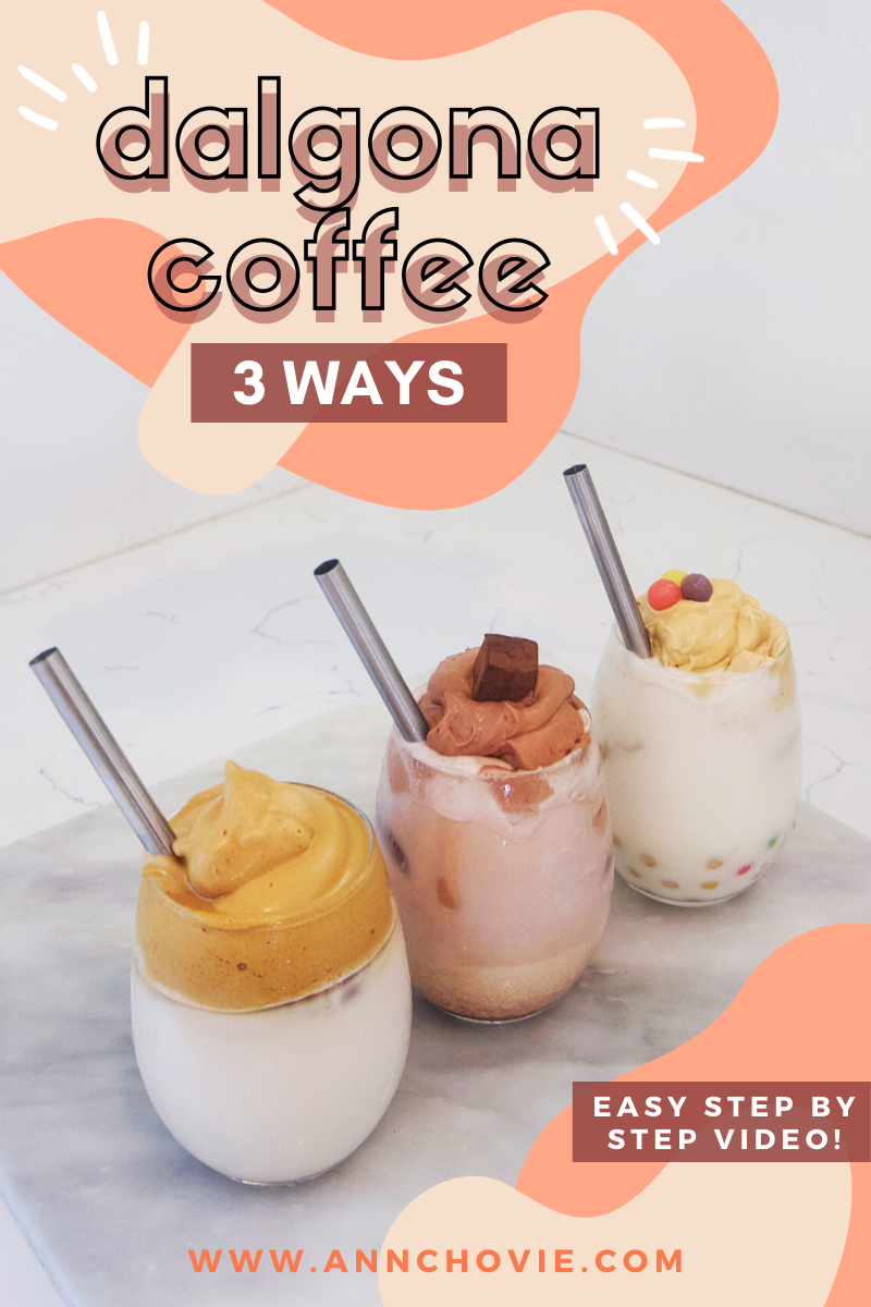 How To Make Dalgona Coffee Three Different Ways