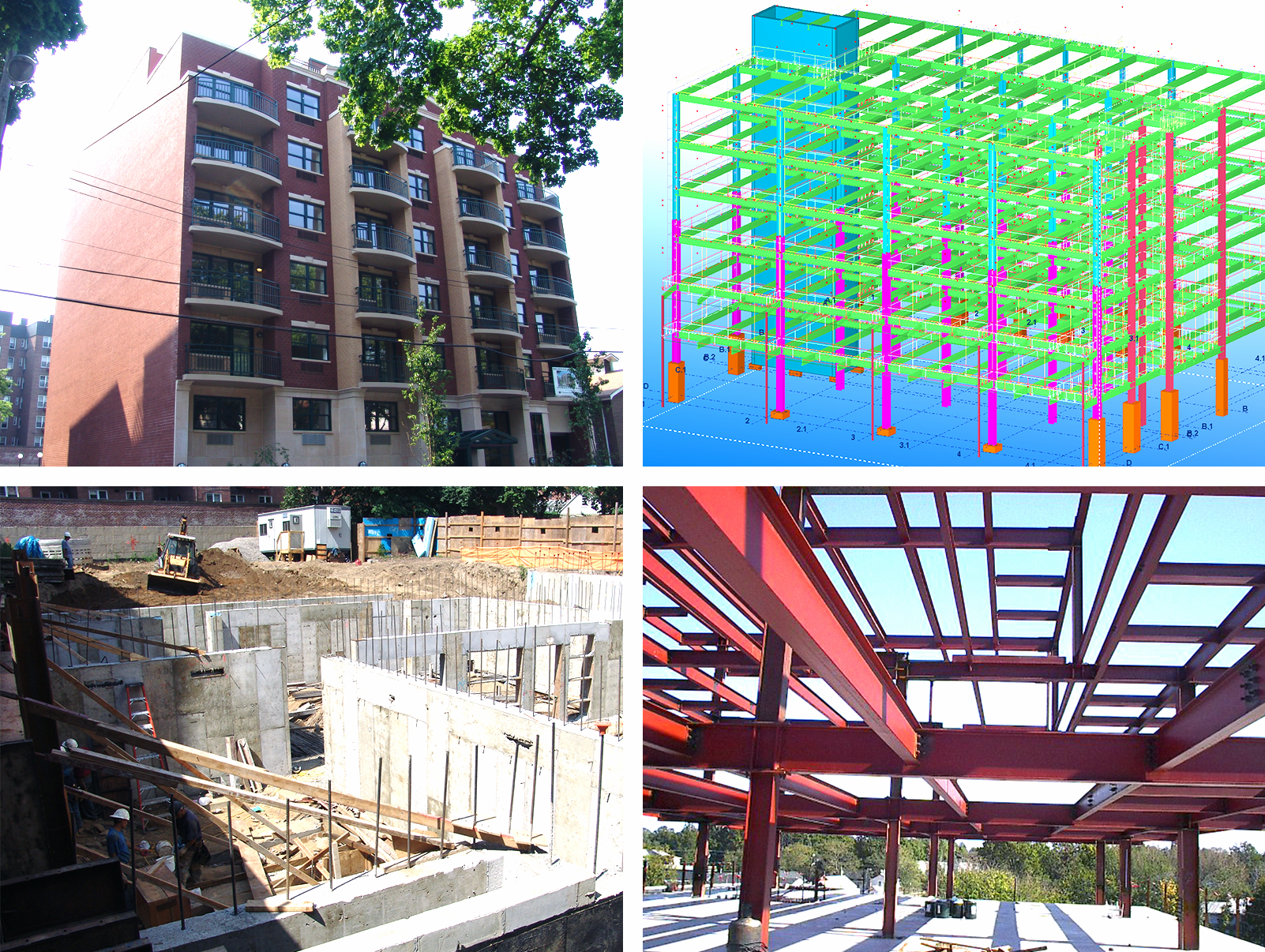   QUEENS DEVELOPMENT   Construction support services included the review and approval of pre-cast concrete planks, shoring and erection means and methods, and design and detailing of unforeseen conditions during construction.&nbsp;    
