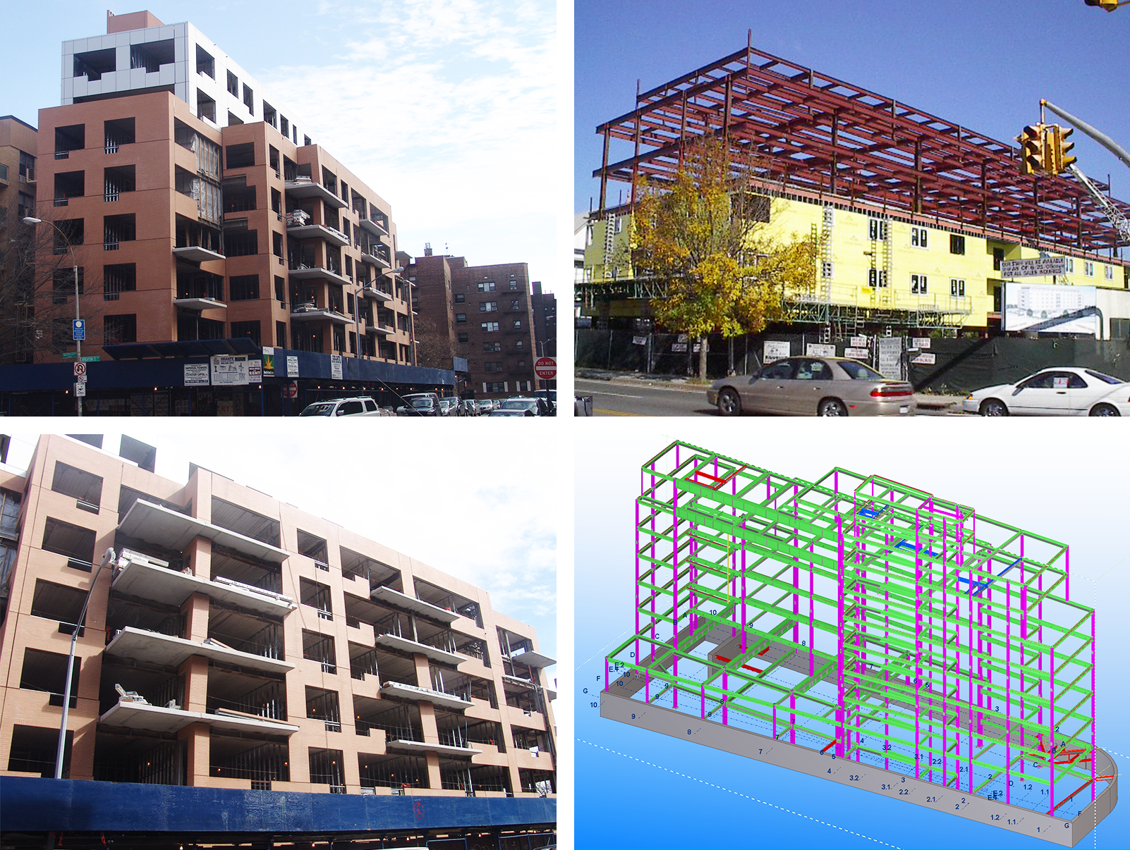   BRIGHTON BEACH APARTMENTS  Construction support services,&nbsp;preparation and approval of structural steel shop drawings, connection design, and special inspections of concrete foundation, cast-in-place concrete, concrete design mix, welding, high