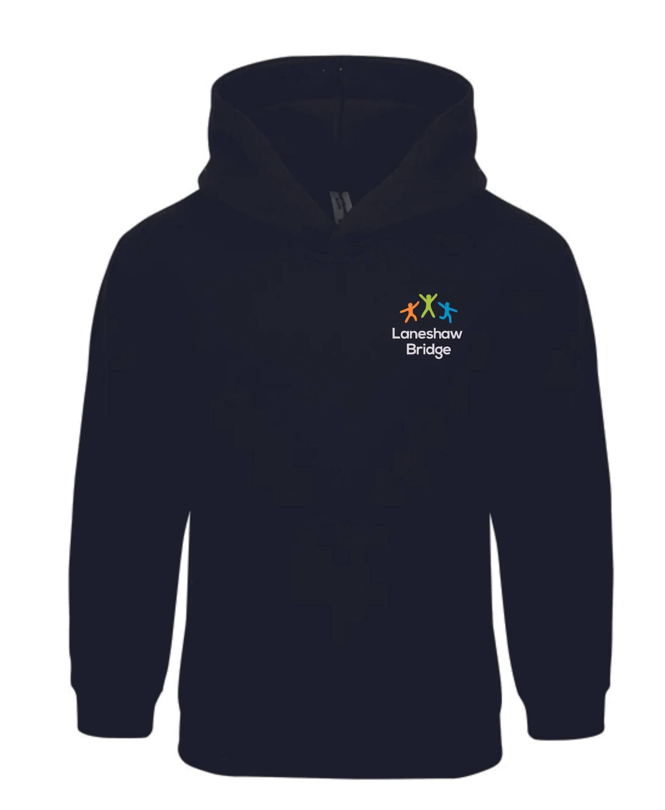 Laneshawbridge Black Hoodie Front Kids.jpg