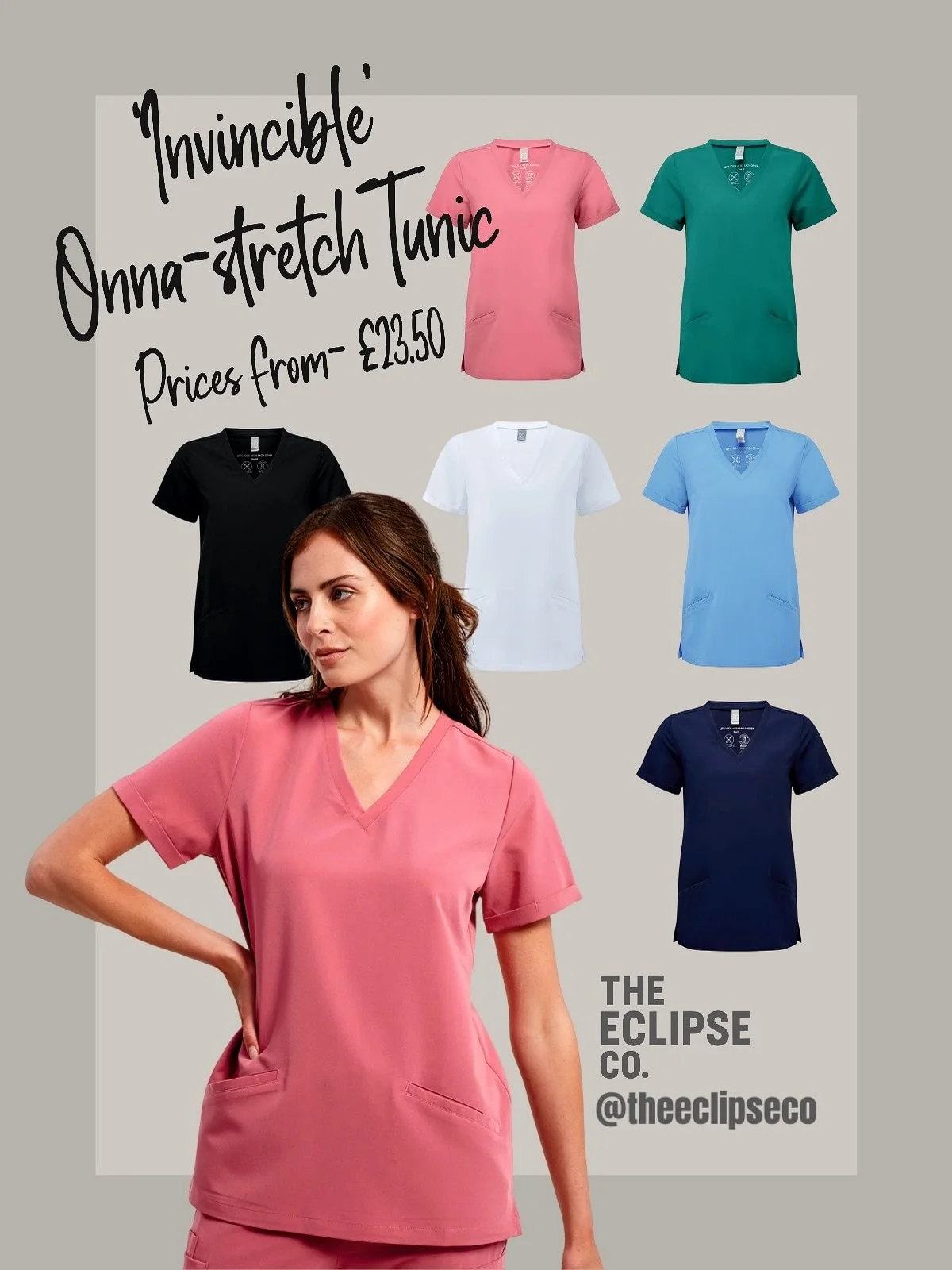 Brighten up your salon or practice with these ‘Invincible Tunics’.. which make workwear feel like activewear!! 💇🏼‍♀️💅🏼👩🏾‍⚕️
Putting comfort and style first!! 😍
Get in touch to give them your bespoke look! 
#hairandbeauty