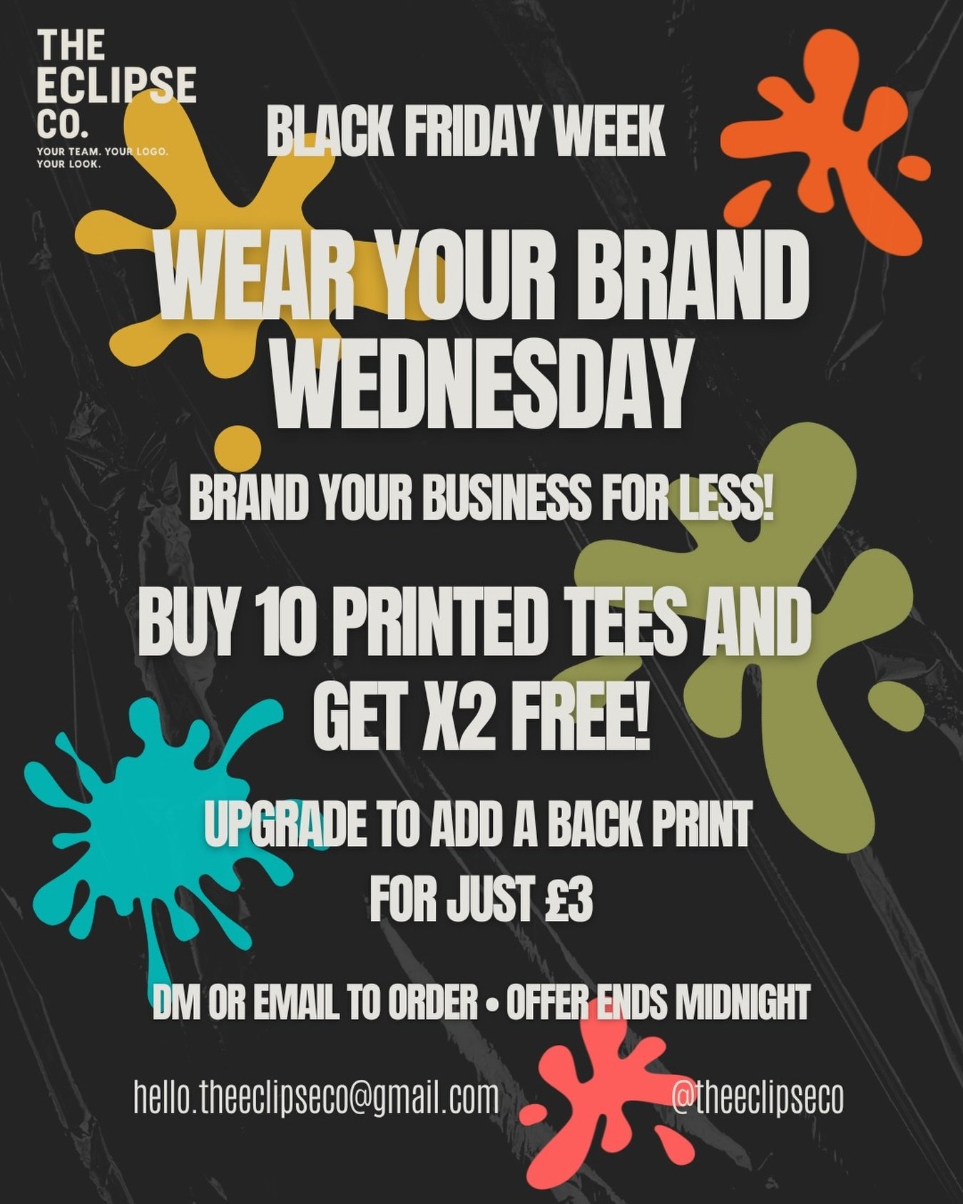 You heard it.. get in touch now!! 

#blackfriday #theeclipseco