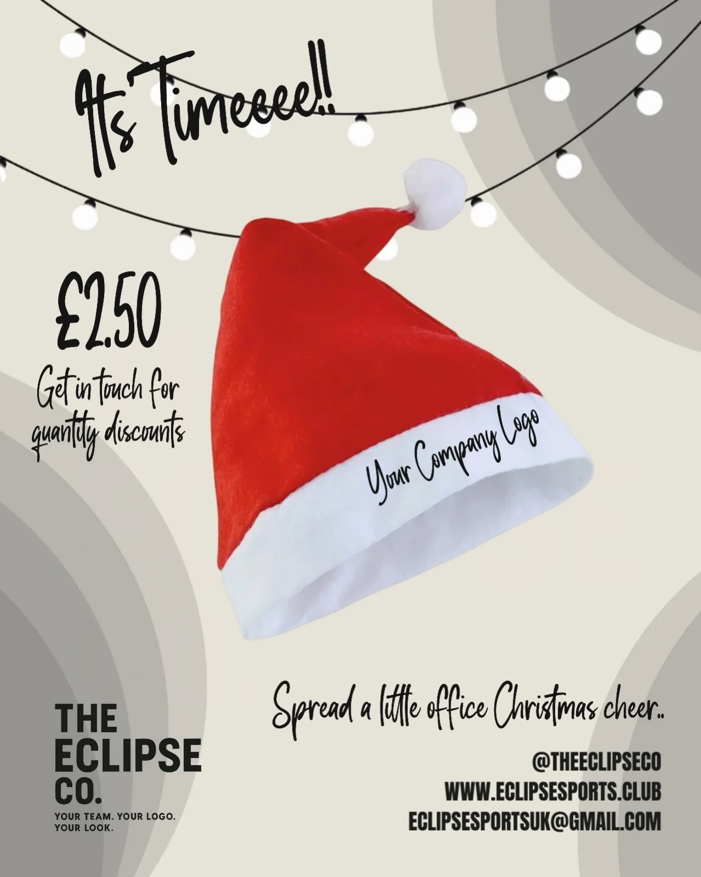 Spread a little Christmas cheer!! 🎅🏼🎄✨

Have some fun this Christmas and get yours order quick!! 

#santashats #officeparty #theeclipseco