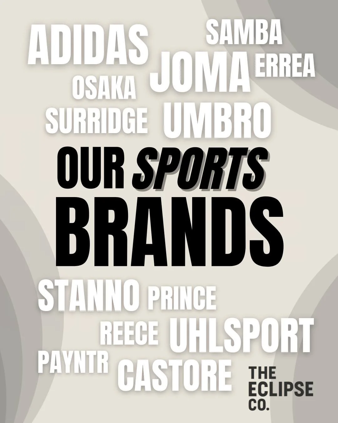 Our Sports Brands at The Eclipse Co. 🫶🏽

Great discounts and a friendly service! 😍

Get in touch for more information!!

 #sportsbrands #theeclipseco