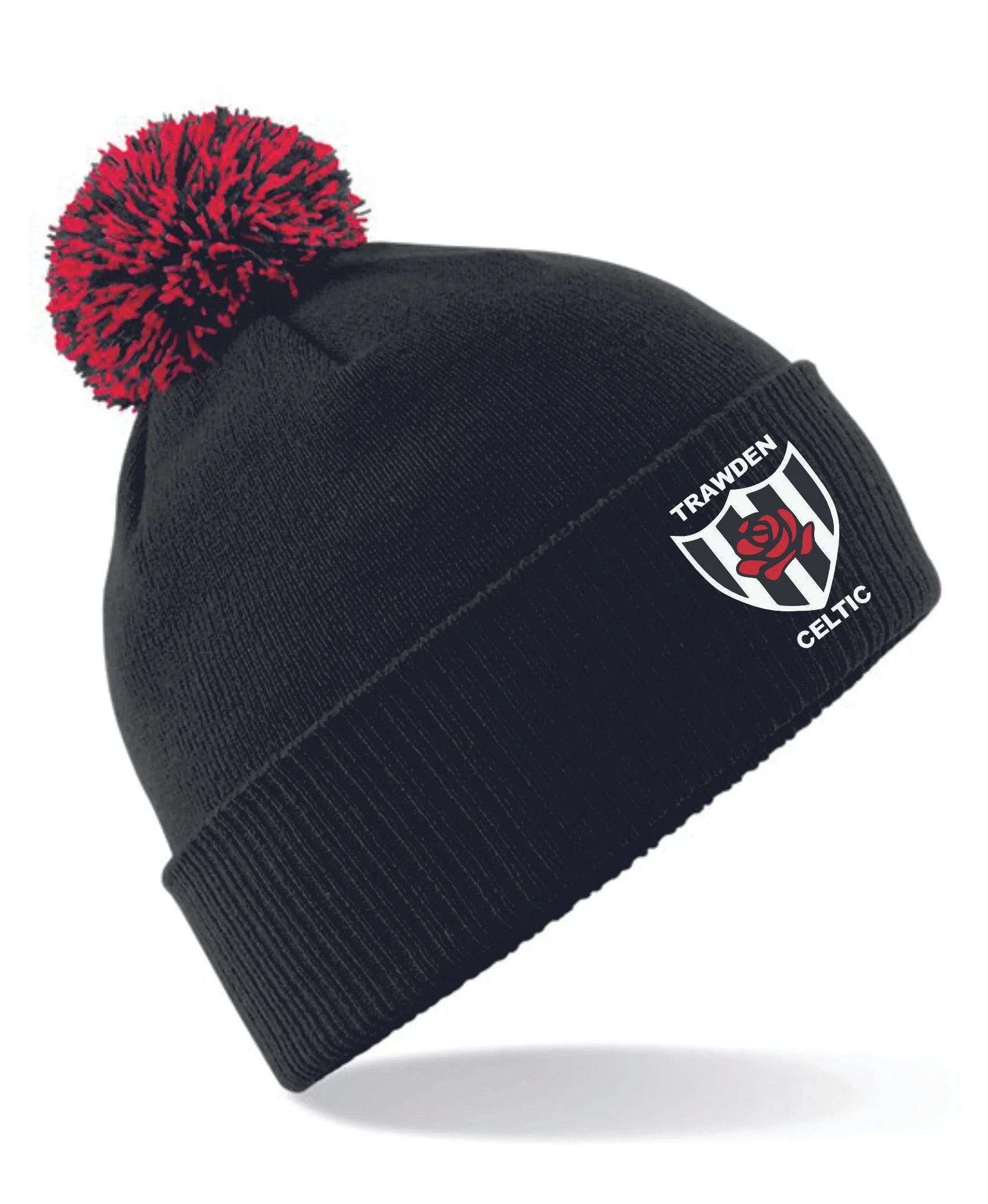 Trawden Celtic Bobble Hat Black-Red.jpg