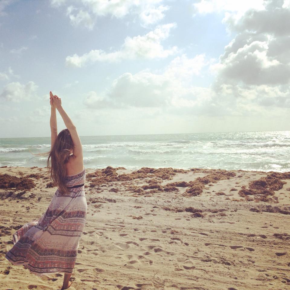 Connecting and surrendering to nature.