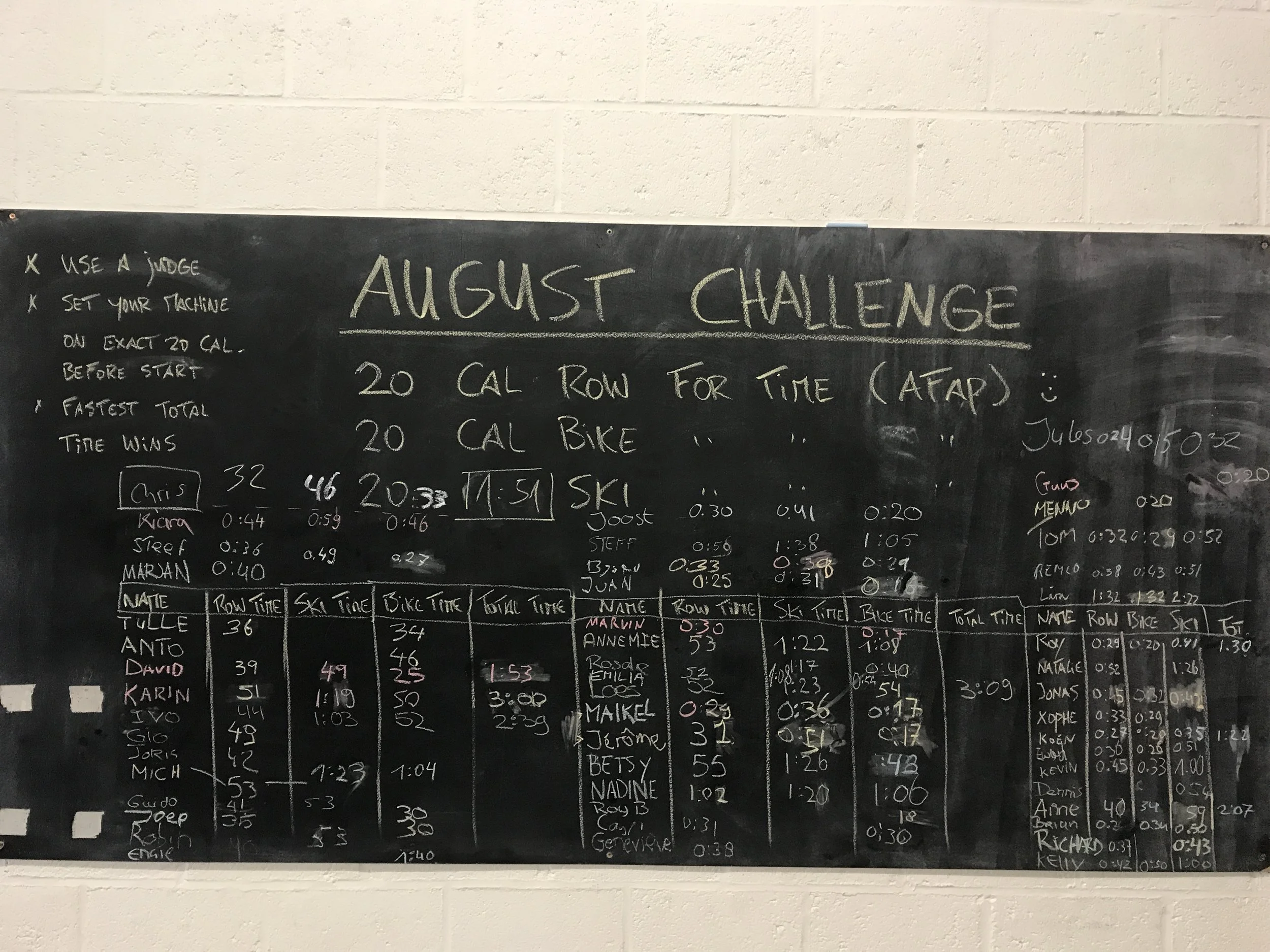 AUG & SEPT CHALLENGE