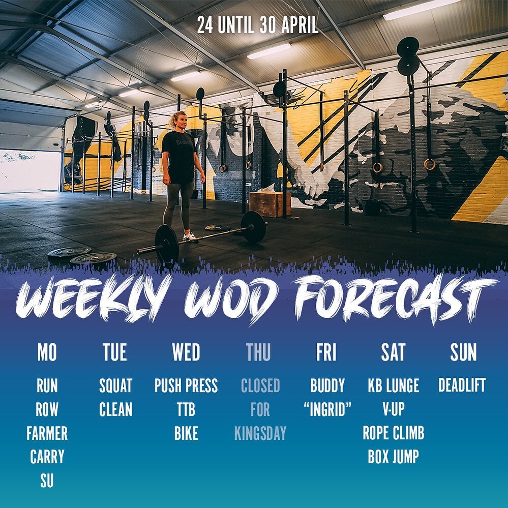 Get ready for another week of ☀️🌤️🌥️⛅️🌦️🌧️🌨️⛈️🌩️⚡️💪 #crossfit #crossfitprogramming #wodoftheday #wod #weeklywodforecast #natteraof