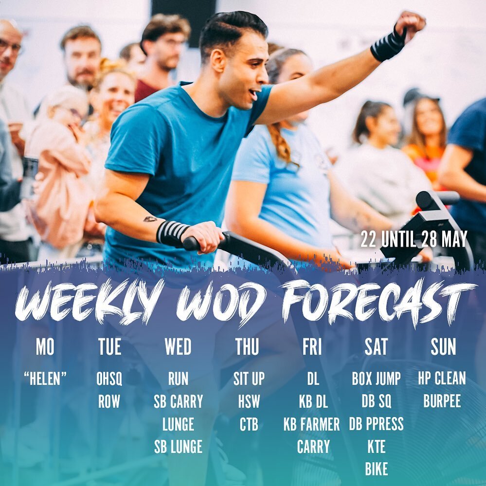 Weekly WOD Forecast! New week new challenges. Starting the week with a fast Girl WOD and ending with a lots of burpees ☠️ #crossfit #crossfitprogramming #wod #workout #crossfitbatteraof