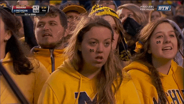 A throwback to the handful of years Michigan Football had that felt straight out of a horror movie. Source: http://themajors.net/wp-content/uploads/2013/10/michigan-girl-sad-face.gif