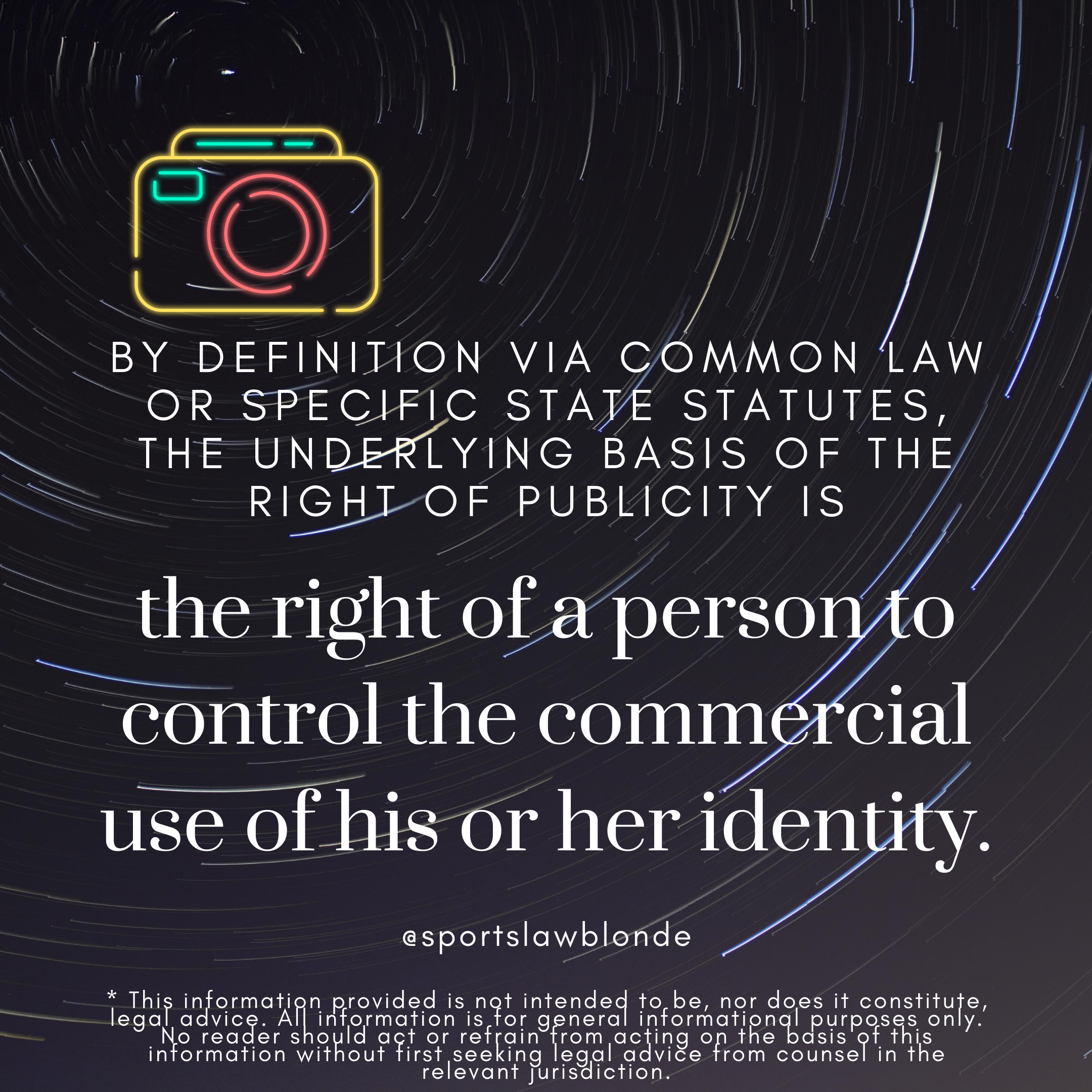 Understanding the Right of Publicity in College Athletics - What IS the ...