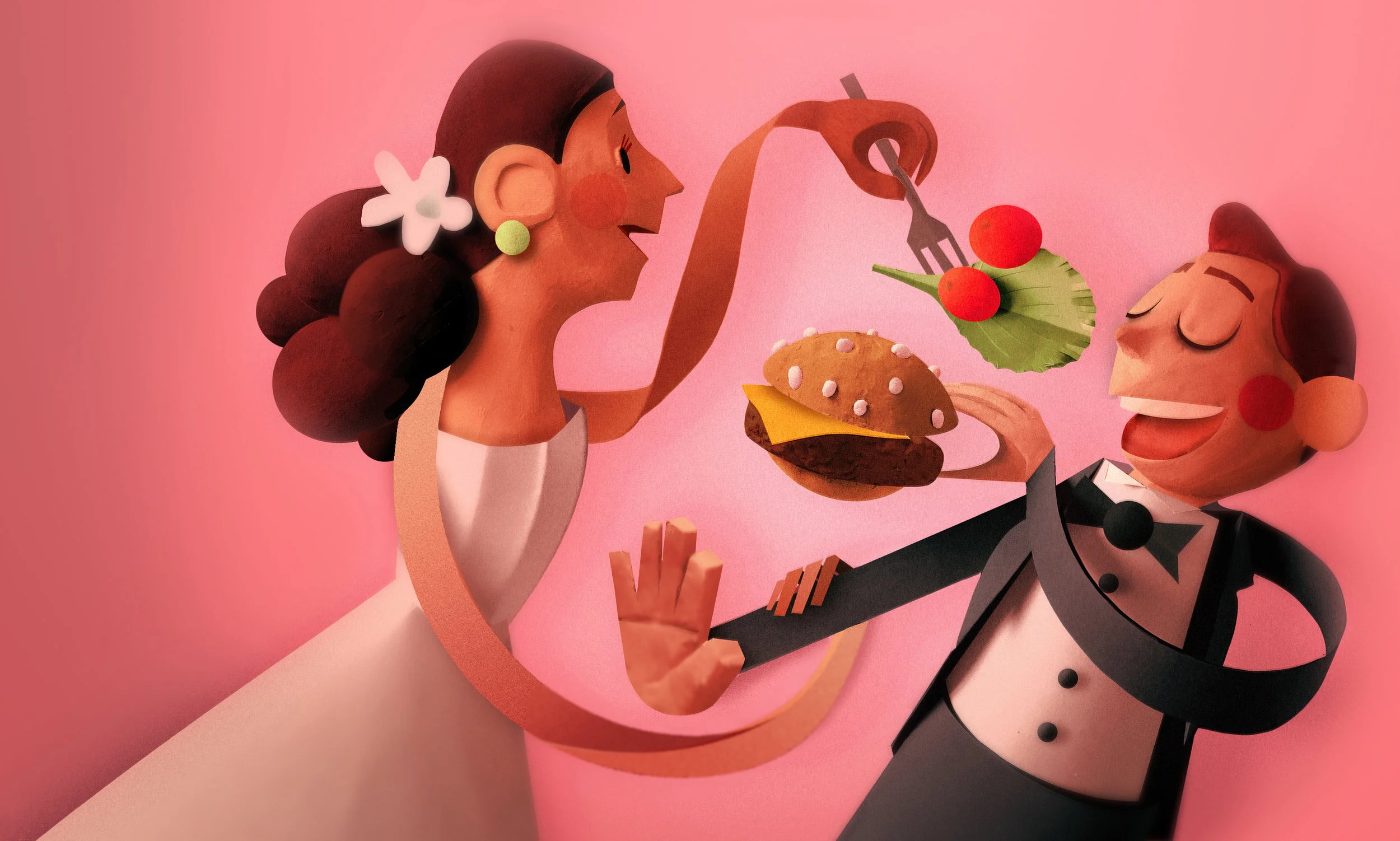 OPPOSITE FOOD TASTES - SEVEN DAYS