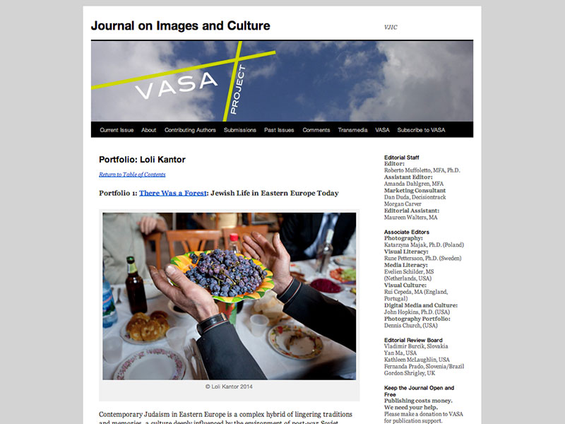 Vasa Project Journal on Images and Culture January, 2014