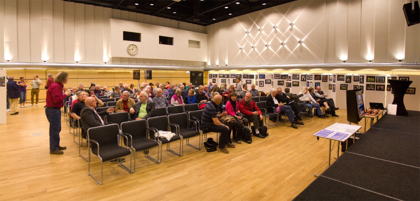 The audience settling in to watch the awarded images of the 15th Malmö International