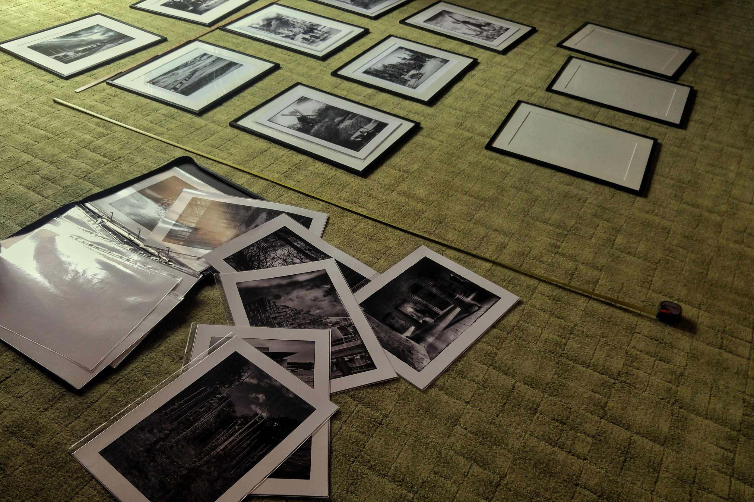 First look at what prints I had available and what I needed to print for the exhibition.