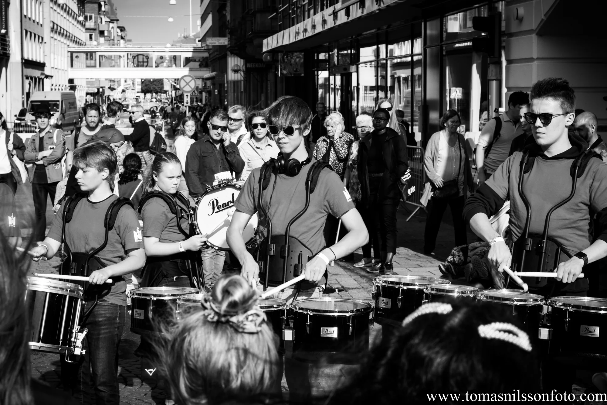 Performances happen all over the city center