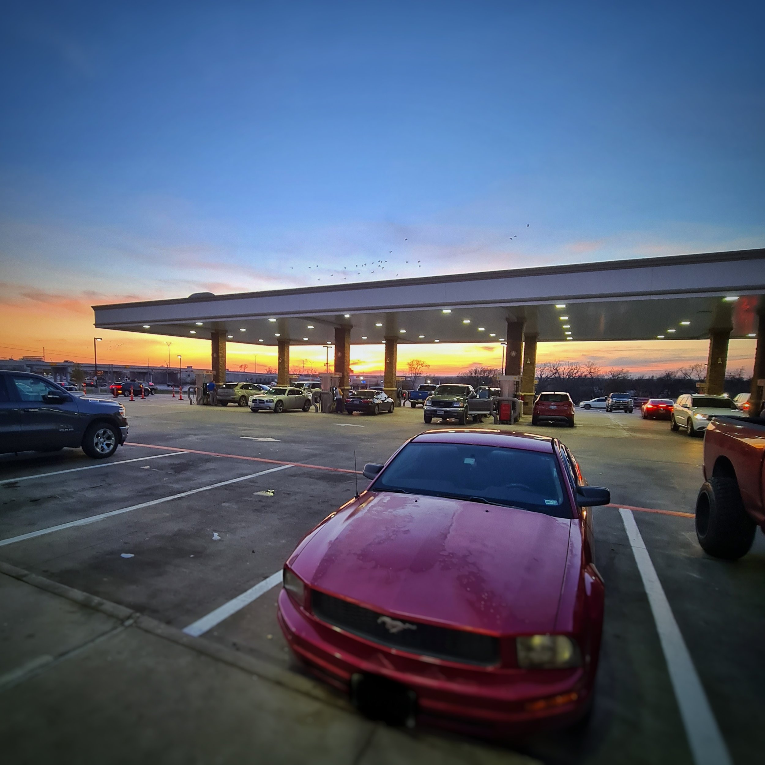 Day 357 - December 22: Sunset at Buc-ee's
