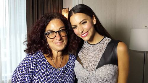 With Genesis Rodriguez