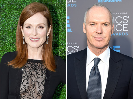 Julianne Moore (Best Actress) and Michael Keaton (Birdman)