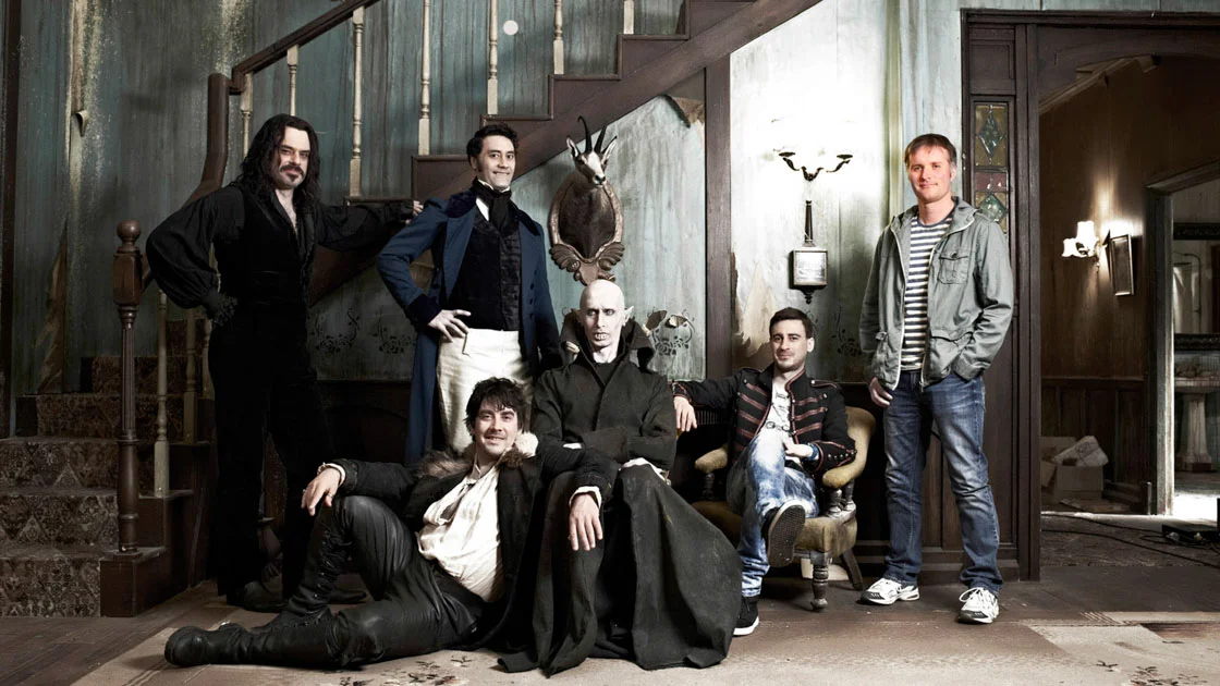 The cast of, What We Do in The Shadows