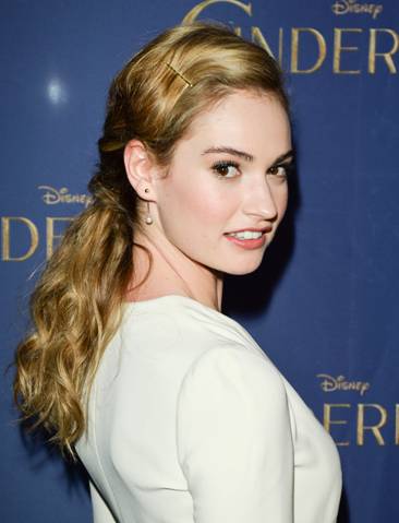 Lily James, the star of Cinderella