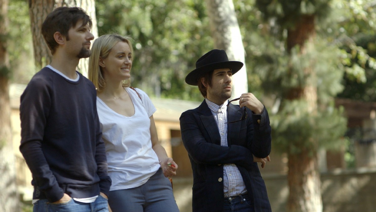 Adam Scott, Taylor Schilling and Jason Schwartzman in, The Overnight